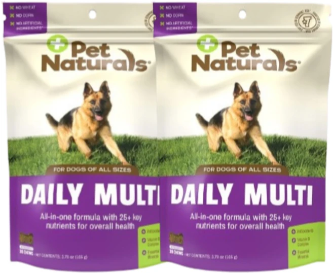 Pet Naturals 데일리 멀티 반려견 전용 츄 30개 105g(3.70oz) 2 SET - 쿠팡