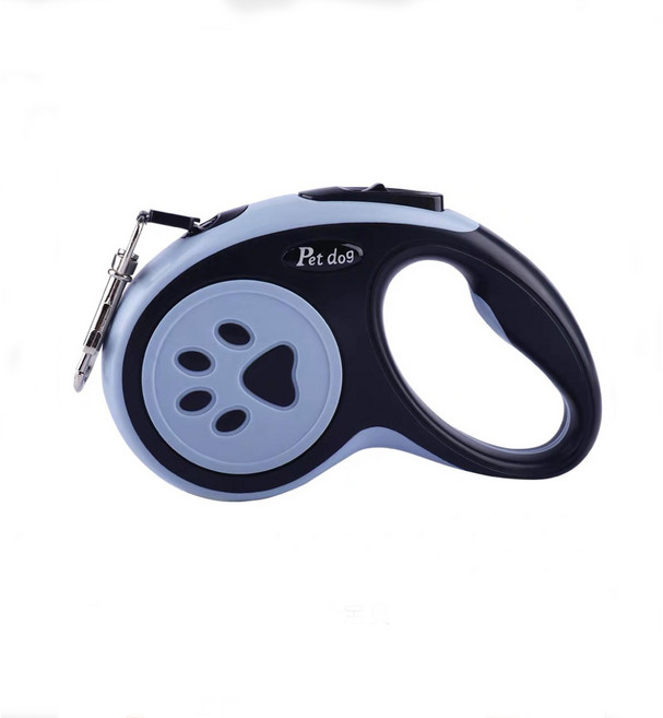 아미토 꼬임방지 강아지 자동 리드줄 강아지목줄, 블랙, 1개