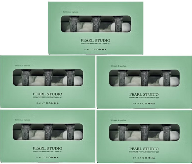 데일리콤마 시그니처퍼퓸 디스커버리세트 (펄스튜디오), 5개, 9.9ml