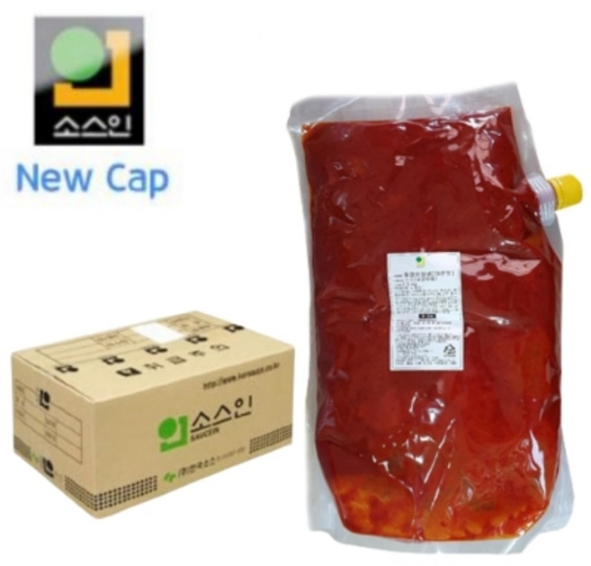 [한국소스 소스인] 시원하고 얼큰한 매운탕 양념 2.5kg 업소용 대용량 국물 육수 소스 양념장, 4개