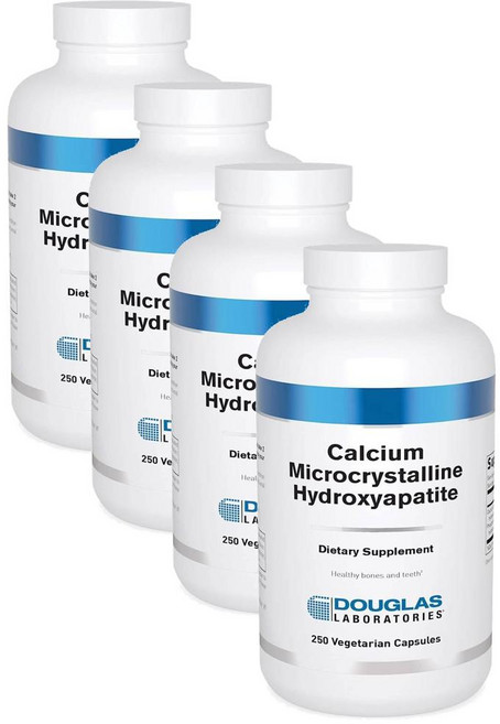 더글라스랩 칼슘 미세결정 수산화인회석 캡슐 Douglas Laboratories Calcium Microcrystalline Hydroxyapatite, 4개, 250정