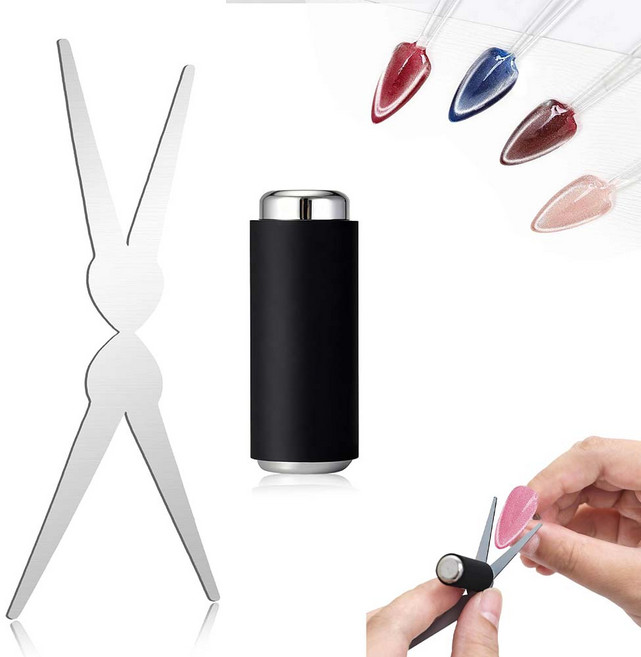 루베이 내구성 네일 마그넷 도구 세트 자석젤 캣아이 프렌치 무늬 디자인 살롱/가족/네일숍, 1개, A