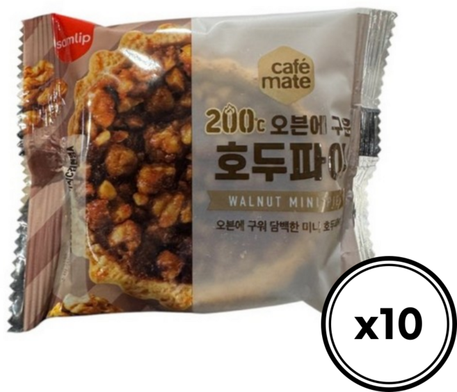 삼립 오븐에 구운 호두파이, 40g, 10개