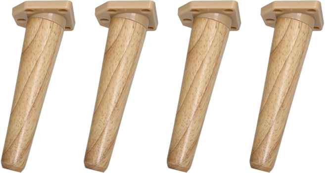 가온스토어 원목 테이블 식탁다리 책상다리 150mm, 4개, 네추럴