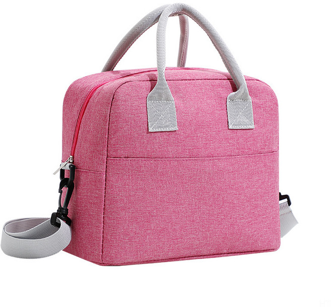 라지 양이온 도시락가방 핸드보온백 도시락 랩 런치백 보온백, 핑크색, 1개
