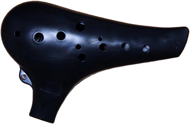 명창 실버스타 오카리나(흑색)알토C, 흑색, 1개, 오카리나