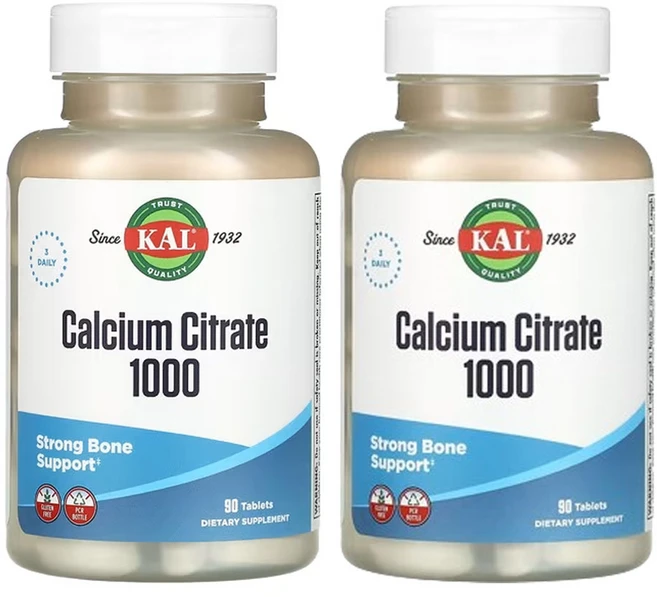 칼 구연산칼슘 1000 1 000mg 90 정(1정당 333mg), 90정, 2개 - 쿠팡