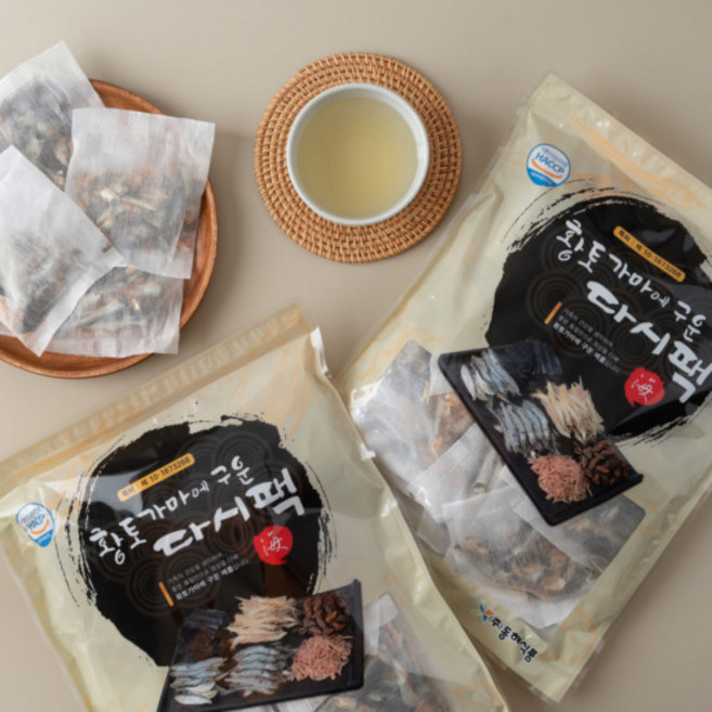 해살이 황토가마에 구운 해물다시팩 국산원물 천연조미료, 1개