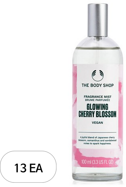 더바디샵 후레그런스 글로잉 바디미스트 체리블라썸, 100ml, 13개
