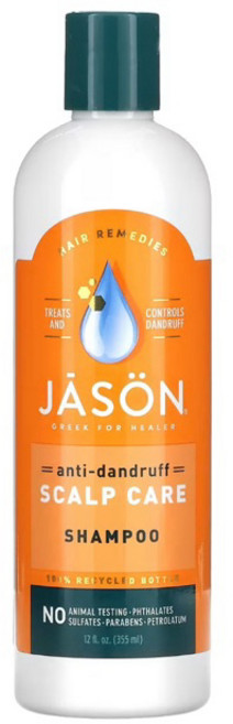 Jason Natural 頭皮護理 搔癢洗髮乳 355ML, 1個