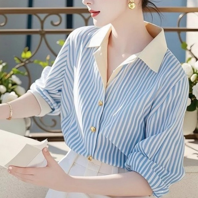 jieve 여성 셔츠 블라우스 구김없는 긴팔 상의 SY082880