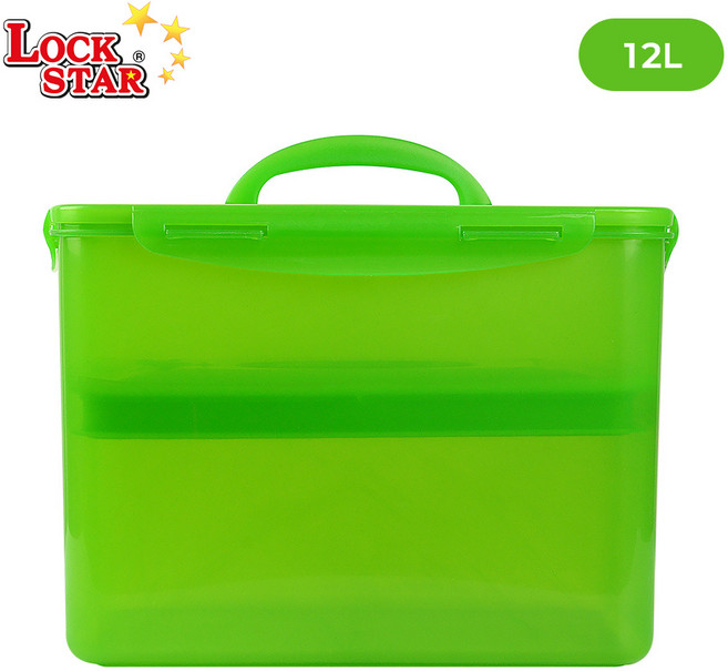 락스타 미라클린 진공누름독 4호 6호 8호 전자렌지 진공 밀폐용기 신선야채 냉동밥보관 김치통, 4개, 12L