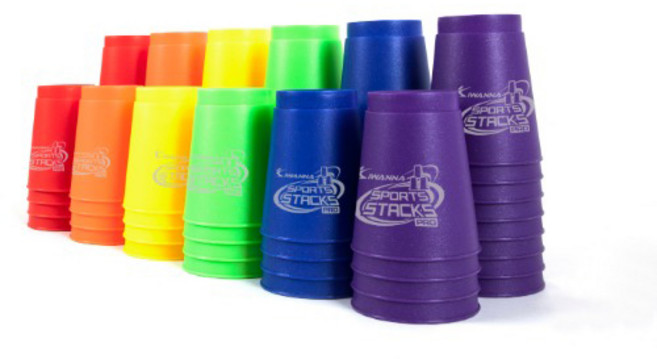 아이워너 스포츠스택스 프로 메탈릭 스피드컵쌓기, 블루, 1개