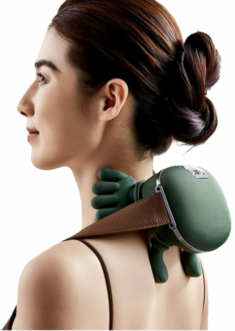 안마기 충전 가능 휴대할 수 있는 목어깨마사지기 어깨안마기 USB 마사지기 목안마기 어깨마사지기 안마기 목마사지기 어깨마사지 목 어깨 마사지기 SPA 어깨가 느슨해지다 장거리 항속, 녹색, Z10