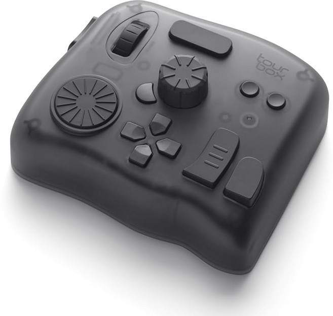 TourBox Elite 플래그십 모델 왼손 디바이스 블루투스 촉각 피드백 동영상 영화 편집 포스트프로덕션 모델링 색조 보정 사진 편집 일러스트 블라인드 조작 Clip Studio, 1개