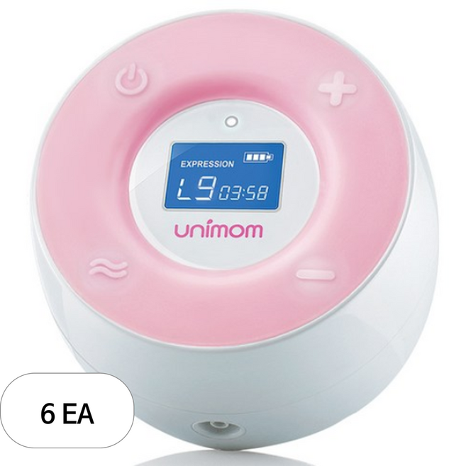 유니맘 미뉴엣 LCD 전동식 모유착유기, 혼합색상, 6개