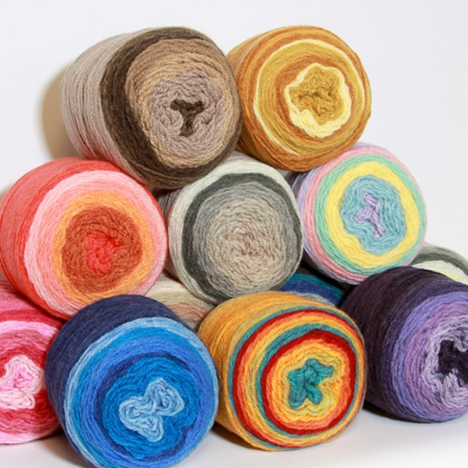 데코울케이크얀 털실 겨울실 울실, 13체리칩, 1개