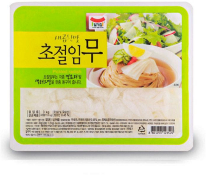 일가집 초절임무 3kg x 4개입 -상세설명 필수확인!, 4개