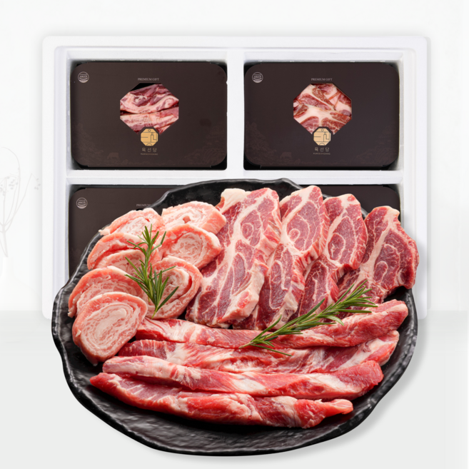 이베리코 베요타 돼지고기 선물세트 1.2kg, 1세트