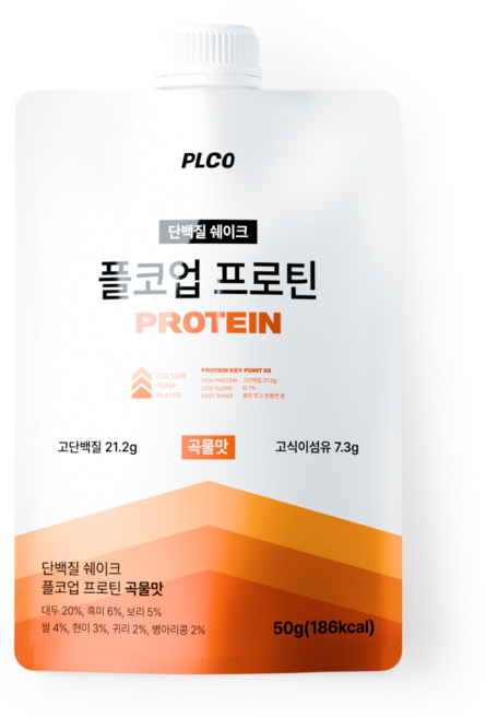 플코업 프로틴 곡물맛 단백질 쉐이크 파우치, 7개, 50g