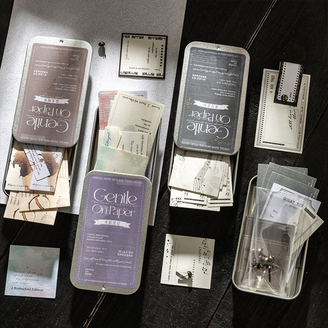 빈티지 클래식 스크랩 다꾸 라벨 프레임 메모지 페이퍼 6종, 1개, 1개, 5.뮤직어워드 (ME-4882)