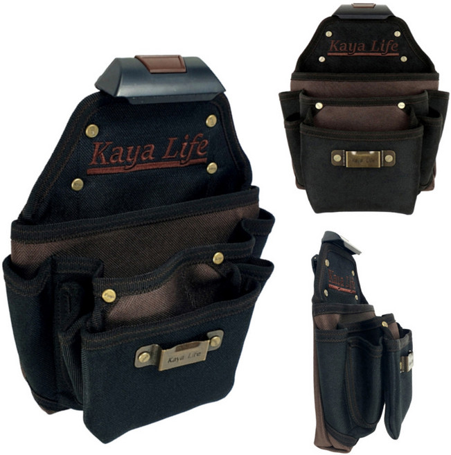 가야공구집 공구주머니 현장 못주머니 클립형 7구, 1개