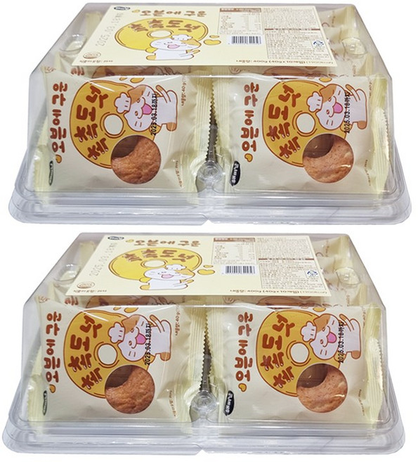 (유통기한 26년 05월 31일) 해피냠 오븐에구운 촉촉도넛, 20개, 40g