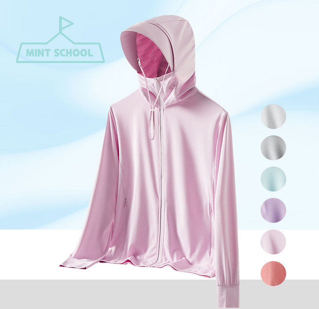 민트스쿨 자외선 차단 UV 차단 쿨링 후드집업 비치웨어 쿨링 자켓