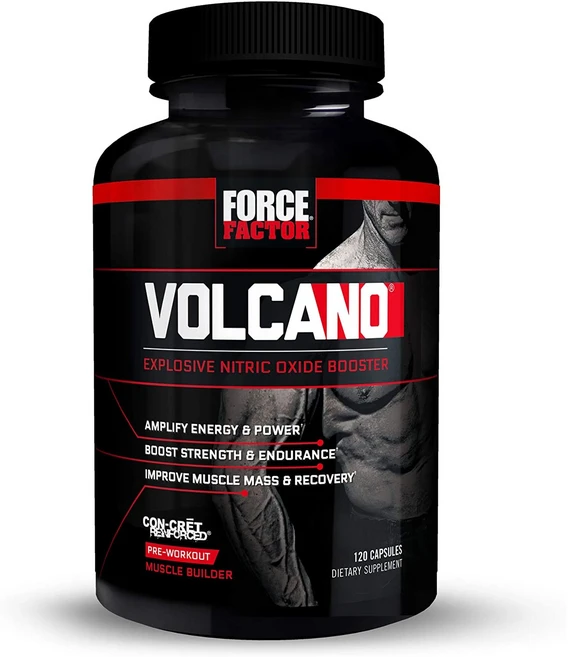 Force Factor 포스 팩터 프리워크아웃 VolcaNO 캡슐 120정, 1개 - 쿠팡
