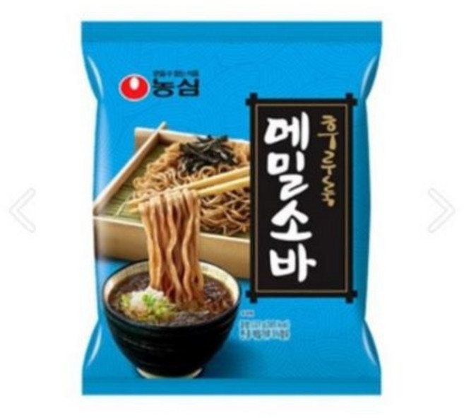 농심 메밀소바, 127g, 7개