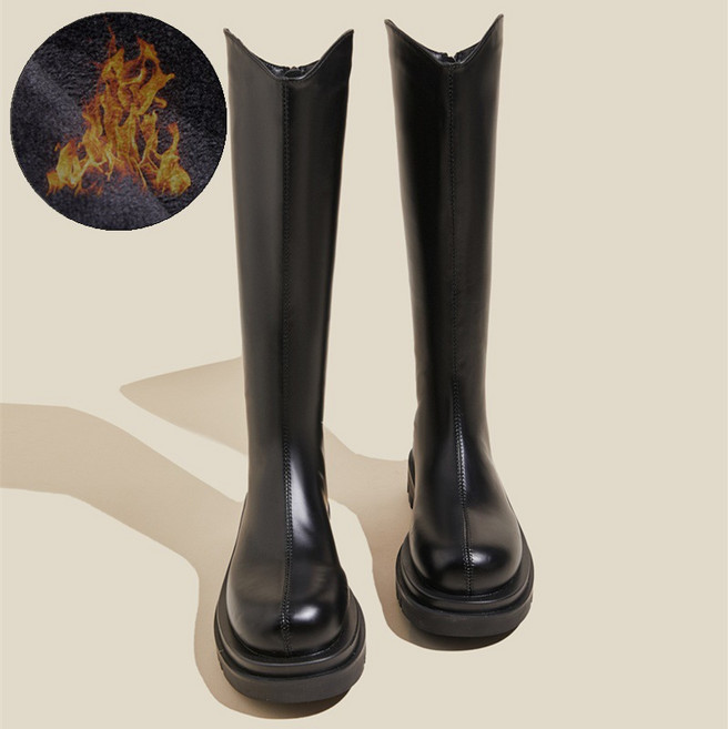 Tilova [가을신상] 여성 레이더 부츠 신축성 슬림핏 미디움 기장쪽쪽굽 스퀘어토무릎라인업!