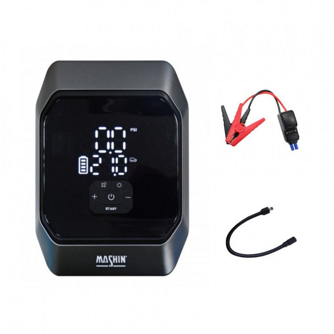 麻新電子 SPA-1200 12000mAh 多功能行動打氣機 汽柴油救車電源 車用電霸 (送專用收納包), 黑, 1個