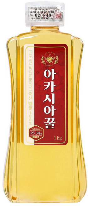 국내산 자연 벌꿀 100% 천연 아카시아꿀, 1kg, 1개