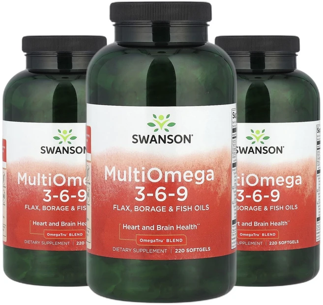 Swanson 스완슨 멀티 오메가 3-6-9 220정, 3개 - 쿠팡