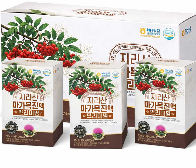김윤오 지리산 마가목 진액 프리미엄 마가목즙 건강즙 마가목 엑기스, 3박스, 700ml
