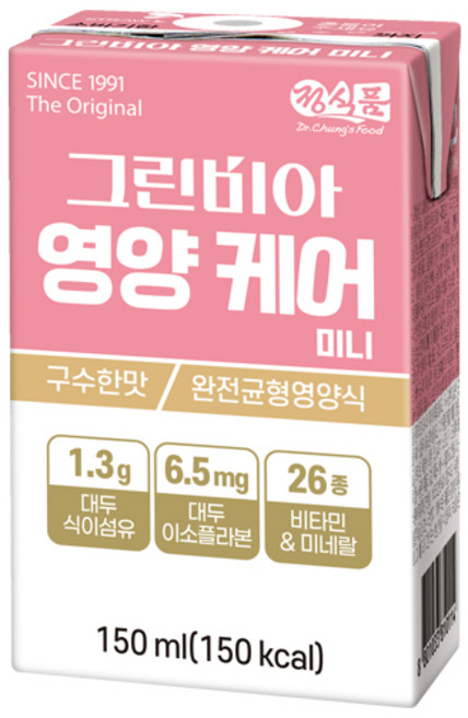 그린비아 영양케어 미니 구수한맛 완전균형영양식, 150ml, 48개
