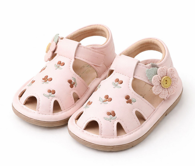 민들레 삑삑이 샌들 보행기 소리나는 걸음마 신발