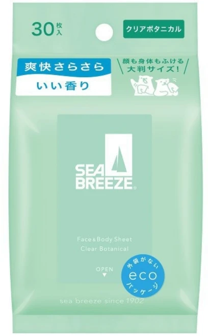 SEA BREEZE 페이스바디 시트 클리어 보태니컬 30장입 페이셜 111692, 단품, 1개 - 쿠팡