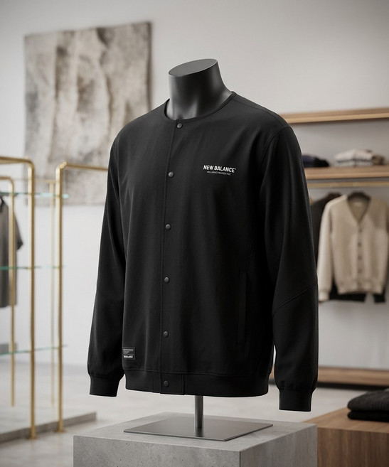 뉴발란스 NBMDG21313 / UNI 2002 아카이브 스웻 가디건 (BLACK) L7K3