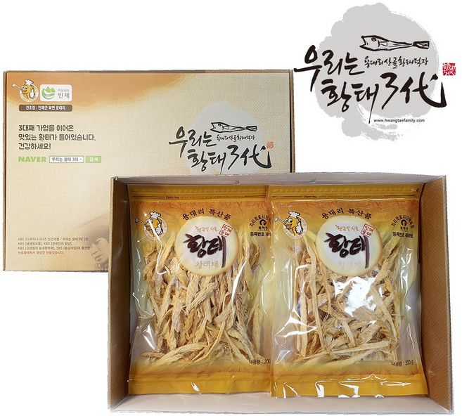 용대리 황태채 선물세트 400g 인간극장 산골황태덕장, 2개