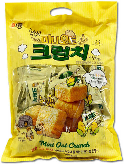 미룡 미니오트 크런치 바닐라향 대용량, 520g, 1개