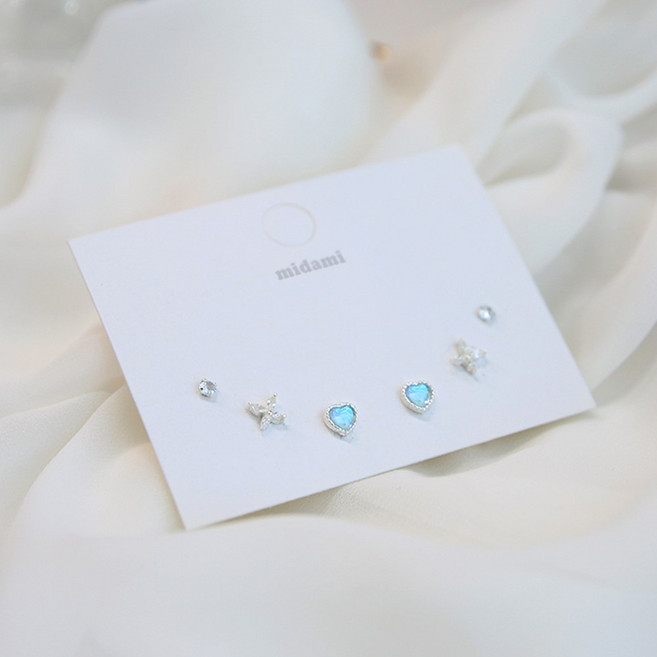 미다미 [6P세트] 로랑 데일리 에이프릴 귀걸이 세트
