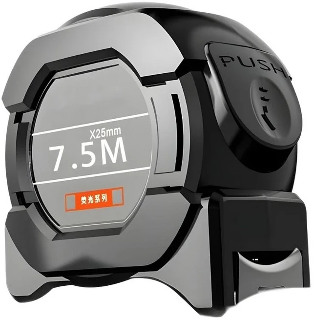 5/7.5/10m 자체 잠금 형광 테이프 척도 쉬운 읽기, 01 7.5 meters, 01 China Mainland