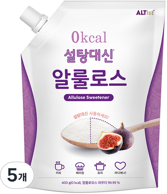 설탕대신 알룰로스, 400g, 5개
