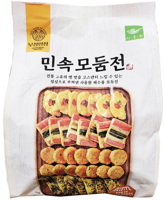코스트코 사옹원 민속 모둠전 고기완자 오미산적 동태전 깻잎전, 1개, 1.102kg