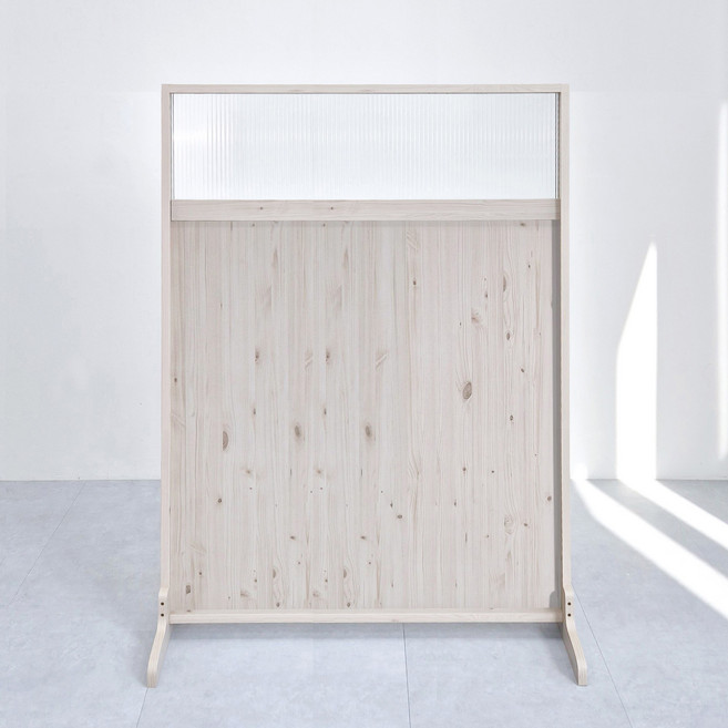 카미코코 공간 분리 가벽 가림막 스탠드 유리 파티션 1200x1500, 워시