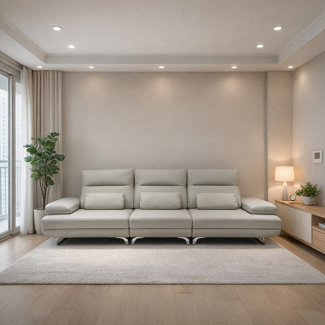 모던홈즈 디셈버 천연가죽 스윙 4인 코너형 소파, 4인_일자형_소파