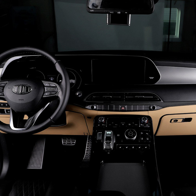 카디즈 팰리세이드 튜닝 가죽 도어풀커버, 도어커버 4pcs, 무각인, 새들브라운, 현대