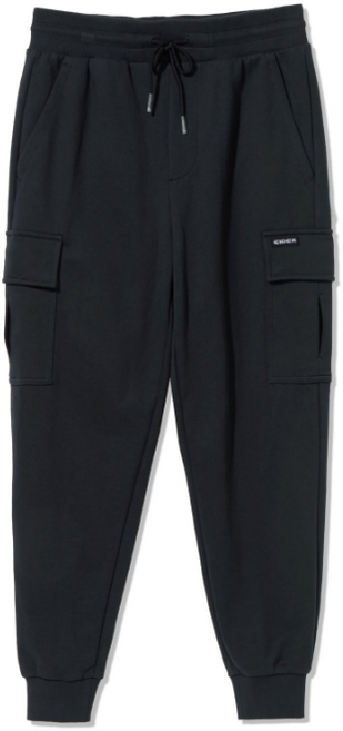 아이더 (베이직) 형태 안정성 및 흡습속건 기능 우수한 C/P 쭈리 소재 RECYCLE POLYESTER 를 사용한 남성 트레이닝 팬츠 DMP23341Z8