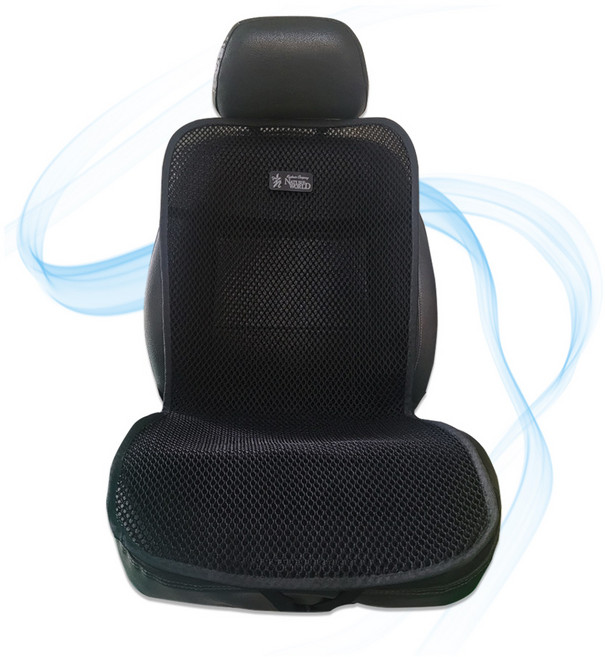 차량용 매쉬 통풍시트 플러스 자동차 앞좌석 트럭 시원한 시트, 쿨블랙, 1개